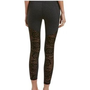 betsey johnson performance lace mesh leggings